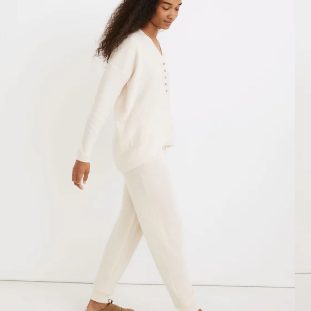 Madewell (XL) Asherton Waffle Henley Sweater - Picture 2 of 7